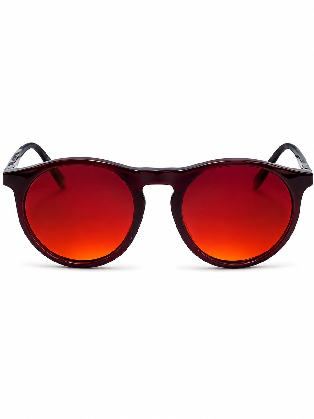 So CHIC Women's Red Mirrored Round Sunglasses — Fashionable Everyday Shades